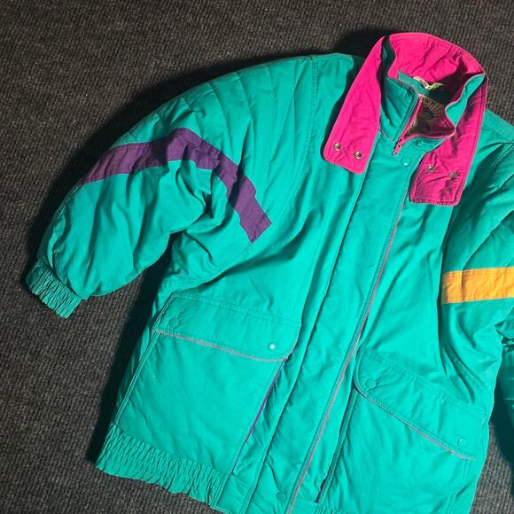 Vintage 80s Fleet Street Down Explosion heavy coat - Picture 2 of 5